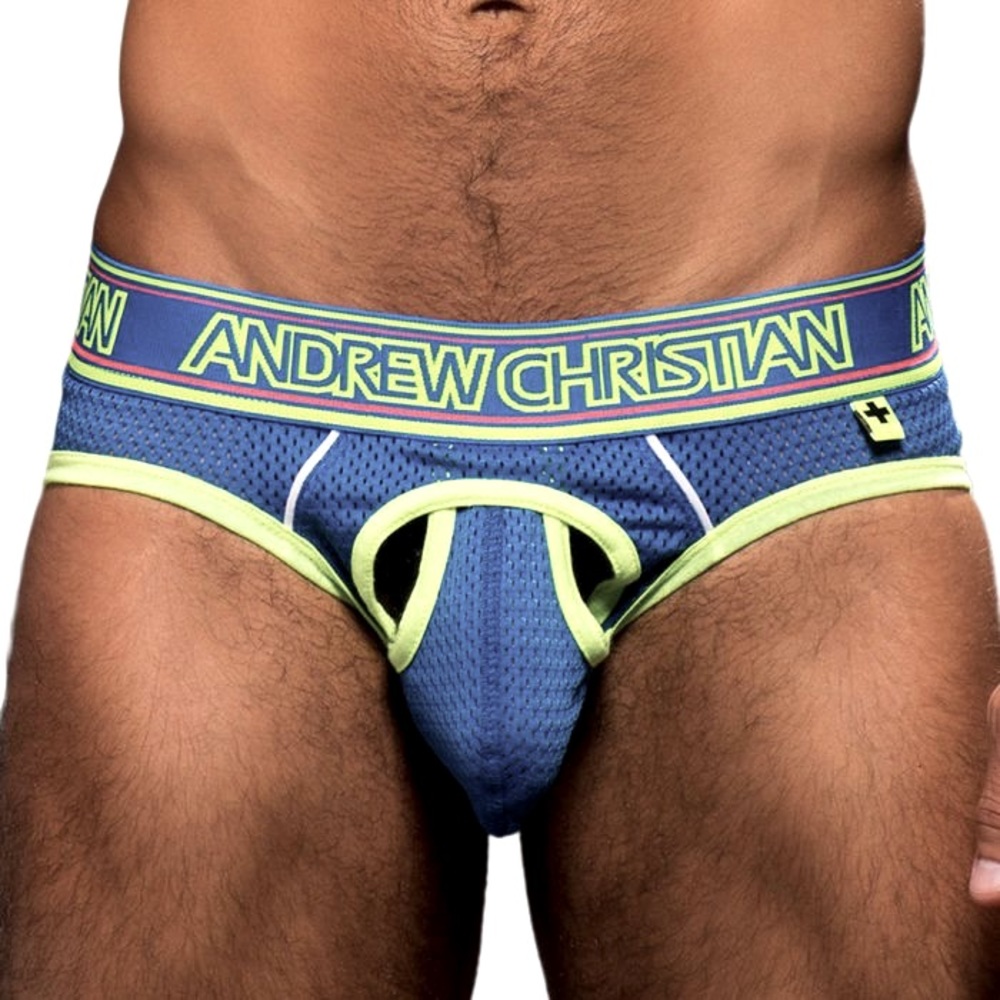 Andrew Christian Air Jock / Brief - Large - Royal Blue